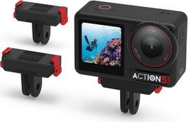 BRDRC magnetinis greito atleidimo adapterio laikiklis, skirtas DJI "Action", išplečiamasis pagrindas su 1/4" varžto skyle "Go Pro" adapteriui, suderinamas su DJI "Osmo 360", "Action 5 Pro 4 3" priedais, 2 pakuotės