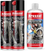 Brestol Lubricant Extreme Spray 2 x 400 ml su stipriu sukibimu + 1000 ml Cold Cleaner Lubricant Spray Silikoninis purškalas Crawling Oil Gear Spray Chain Spray Rope Spray Piston Spray Adhesive Lubricant