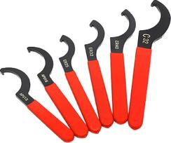 BTtime Hakenschlüssel 6er Set Auto Hohe Tonschlüssel Hakenschlüssel C Schraubenschlüssel Hängende Schraubenschlüssel Schraubenschlüssel Schraubenschlüssel Set Stiftschlüssel Auto Handwerkzeug Lösen Anziehen Flexibel
