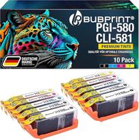 Bubprint PGI-580 CLI-581 XL 10 spausdintuvų kasetės, suderinamos su Canon Pixma TR7550 TR8500 TR8550 TS6100 TS6150 TS6150 TS6151 TS6250 TS705 TS8150 TS8151 TS8250 TS9150 0 TS9155 TS9550 Multipack