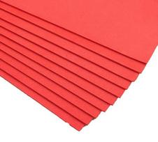 Bunte EVA-Schaumstoffplatten for Basteln for Kinder - 10er-Pack 40 x 60 cm Schwammpapier for DIY-Kunstprojekte(Red)