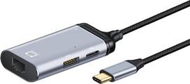 C tipo USB 3.1 USB 3.1 - 1000Mbps Gigabit Ethernet tinklo LAN adapteris su PD maitinimo prievadu