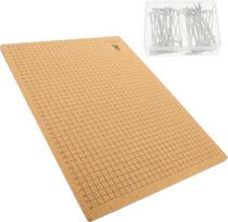 Cabilock Macrame Board kamštinė lenta su T formos nerūdijančio plieno smeigtukais Tvirta "pasidaryk pats" mazgų lenta Macrame apyrankėms ir pintoms virvėms, skirta pradedančiųjų ir mėgėjų adatų kietųjų amatų rinkiniui