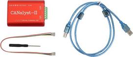 CAN analizatorius CANalyst-II USB į CAN analizatorių CAN magistralės keitiklio adapteris, suderinamas su ZLG USB į CAN