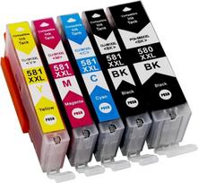 Canon PGI-580 XXL CLI-581 XXL spausdintuvo kasetės su lustu, suderinamos su Pixma TS6150 TS6151 TR7550 TR8550 TS8150 TS8151 TS8152 TS9150 TS9155