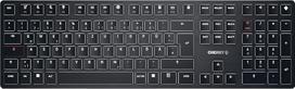 CHERRY KW X ULP, itin plokščia mechaninė aukštos klasės klaviatūra, vokiškas išdėstymas (QWERTZ), belaidė kelių įrenginių klaviatūra, tinkanti iki 4 įrenginių, įkraunama, juoda