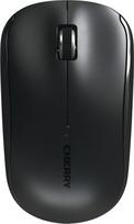 CHERRY MW 2200 belaidė 2,4 GHz ambidiškumo nešiojamojo kompiuterio pelė 1300 dpi chromuotas slinkimo ratukas su nešiojimo krepšeliu Baterija maitinama juoda