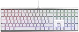 CHERRY MX Board 3.0 S laidinė žaidimų klaviatūra su RGB apšvietimu, vokiškas išdėstymas (QWERTZ), MX RED jungikliai, balta