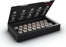 CHERRY MX RGB rudos spalvos jungiklių rinkinys, 23 mechaniniai klaviatūros jungikliai, skirti "pasidaryk pats", "Hot Swap" arba žaidimų klaviatūrai, taktiliniai jungikliai be paspaudimų, tikslingi ir pastebimi