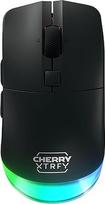 CHERRY XTRFY M50 belaidė žaidimų pelė, 2,4 GHz belaidis ryšys, "Bluetooth" ir kabelis, ergonomiška forma, RGB apšvietimas, įkraunama, juoda