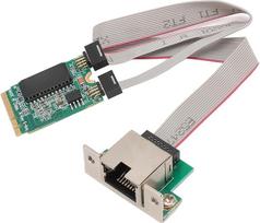 CHICIRIS I210AT-Chip M.2 A+E-Netzwerkkarte, Gigabit Ethernet RJ45-Port für Industrielle PCs Eingebettete Systeme Single-Board-Computer Digitale Multimedia-Geräte, Optimierte Integration, Erweitert