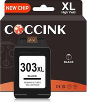 COCCINK 303XL - HP 303 spausdintuvo kasetės HP Envy Inspire 7220e 7920e 7900e 7200e 7221e Envy Photo 6220 6200 6230 7100 7820 7834 7134 7830 6232 712 0 713 0 7132 HP 303 XL juodos spalvos rašalas