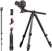 COMAN 181 cm horizontalus fotoaparato trikojis su centrine kolona, 360° rutuline galvute, "Arca-Swiss" greito atlaisvinimo plokštele, aliumininis foto trikojis, monopodas, didžiausia apkrova 5 kg.