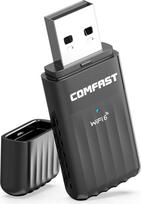 COMFAST WLAN Stick, WiFi 6 900Mbps Dualband USB WLAN Adapter, WiFi Dongle, belaidis USB adapteris su integruota antena, Bluetooth 5.3, MU-MIMO, WPA3, suderinamas su Windows 10 11