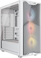 CORSAIR 3200D RS ARGB Mid-Tower ATX kompiuterio korpusas - 3X RS120 ARGB PWM ventiliatoriai, GPU stabilizavimo svirtis, ASUS BTF, MSI Project Zero, Gigabyte Project Stealth - baltas