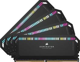 CORSAIR Dominator Platinum RGB DDR5 RAM 64GB (4x16GB) iki 6200MHz CL32-38-38-80 1.40V Intel XMP 3.0 staliniams kompiuteriams skirta atmintis - juoda (CMT64GX5M4B6200C32)