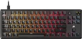 CORSAIR K70 Core TKL RGB mechaninė laidinė žaidimų klaviatūra be klavišų - iš anksto apšviesti MLX Red v2 linijiniai jungikliai, SOCD, ABS Double-Shot klavišų dangteliai, garso sugėrimas, 1000 Hz apklausa, QWERTY UK