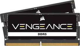 CORSAIR Vengeance SODIMM DDR5 RAM 32GB (2x16GB) iki 4800MHz CL40-40-40-77 1.10V Intel XMP 3.0 atmintis nešiojamiesiems kompiuteriams - juoda (CMSX32GX5M2A4800C40)