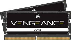 CORSAIR VENGEANCE SODIMM DDR5 RAM 32GB (2x16GB) iki 5600MHz CL48-48-48-90 1.10V Intel XMP 3.0 atmintis nešiojamiesiems kompiuteriams - juoda (CMSX32GX5M2A5600C48)
