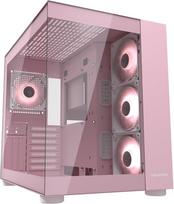 COUGAR Gaming | PC-Gehäuse Gaming | FV150RGBWHITE - Weiß - Mini-ITX, Micro-ATX ir ATX - Doppelkammer - kompatibel mit 400 mm GPU - ARGB - fortschrittliche Kühlung - bis zu neun Lüfter - Rosa