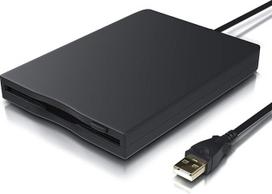 CSL - Išorinis USB diskinis kaupiklis FDD 1,44MB 3,5 colio - kompiuteris - plonas išorinis diskinis kaupiklis - nešiojamasis - "Plug and Play" - juodas - suderinamas su "Windows 11
