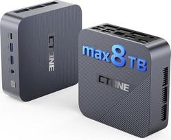CTONE mini kompiuteris Iηtel Core i5-12450H, 24GB LPDDR5 RAM, 1TB NVMe SSD, mini kompiuteris su trigubu 4K ekranu, "WiFi 6", "Bluetooth 5.2", "Gigabit LAN", USB-C, "Wiηdows 11 Pro
