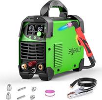 CUT60L PRO - 60A IGBT plazminis pjaustytuvas su bandomuoju lanku, 240 V, 2T/4T - maksimalus pjovimo storis 16 mm, skaitmeninis LED ekranas, nešiojamas