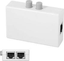 CY UTP STP 2 in 1 Out 2 prievadai RJ45 LAN CAT tinklo jungiklis selektorius Vidinis išorinis tinklo jungiklis Splitter Box
