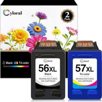 Cyloral 56XL 57XL 57XL HP 56 57 spausdintuvų kasetės DeskJet 450ci 5150 5550 5160 7345 9650 9680 OfficeJet 4212 4215 PSC 1210 1215 1350 Photosmart 7550 7760 7960 7900 5160 7450 Fax 1240 juoda ir spalvota