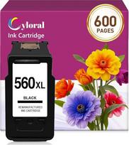 Cyloral PG-560, skirta "Canon 560" rašalo kasetei, skirtai "Pixma" TS5350i TS5350a TS5351 TS5352 TS5353 TS5300 TS5355 TS7450 TS7451 TS5351a TS5353a TS5355a TS5351a TS5355a TS5351a TS5355a TS5351a i TS745 0a TS7451a TS7450i TS7451i