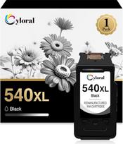 Cyloral Spausdintuvo kasetės 540XL, skirtos "Canon" MG2150 MG3150 MG3550 MG3650 MG4200 MX475 MX525 MX535 TS5100 TS5150 TS5151 540 XL (1 juoda)