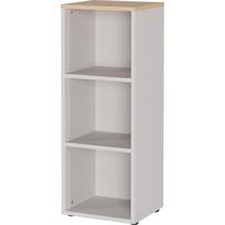 Kreminės spalvos matinis knygų spinta 45x120x40 cm Lissabon – Germania