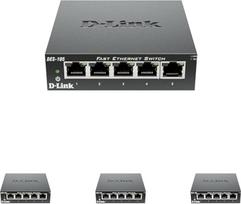 D-Link DES-105 5-Port Layer2 Fast Ethernet Switch Metall (10/100Mbit/s, paprastas Plug & Play diegimas, automatinis MDI/MDIX jungimas, automatinis atjungimas, automatinis atjungimas, lengvas)