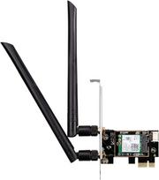 D-Link DWA-X582 AX3000 "Wi-Fi 6 PCIe" adapteris su "Bluetooth 5.0" (MU-MIMO, dviejų dažnių juosta, nuimama didelio stiprumo antena, WPA3, su žemo profilio laikikliu, suderinamas su "Windows")
