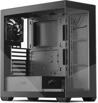 darkFlash ATX Mid-Tower kompiuterio korpusas, iš anksto įmontuotas 1 ne šviesos diodų PWM ventiliatorius, pilnai matomas dvigubo grūdinto stiklo žaidimų kompiuterio korpusas, C tipo, palaiko iki 360 mm radiatorių, juodas (DS900)