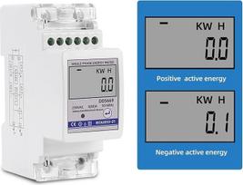 Daugiafunkcinis 230V 60A dvikryptis skaitiklis Eksportas KWH saulės fotovoltinės galios įtampos srovės dažnis R485 Ryšys ZUZAOJUYIN