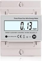 Daugiafunkcinis 380V 3 fazių 4 laidų vatmetras dvikryptis energijos matuoklis KWH įtampos srovė 100A AC 50Hz 60Hz saulės fotovoltinė apsauga nuo laiko ir perkrovos