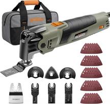 Daugiafunkcinis 400 W osciliacinis įrankis su 38 priedais
