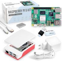 db-tronic Raspberry Pi 5 8GB pradinis rinkinys, 128GB versija, 27 W maitinimo šaltinis, korpusas su ventiliatoriumi, 4K Micro HDMI kabelis, idealiai tinka išmaniesiems namams, retro žaidimams ir namų asistentui