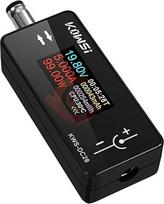 DC 5,5x2,5mm testeris 4-30V 0-12A TFT Farbe LCD skaitmeninis voltmetras Vurrent Meter Amperemeter Spannung USB Strom Tester Messung (DC 5.5x2.5mm)