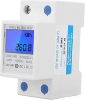 DDM15SD KWh energijos skaitiklis Vienfazis energijos skaitiklis LCD apšvietimas Skaitmeninis ekranas 5-80A