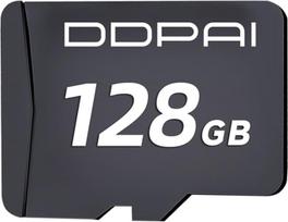 DDPAI 128GB TF atminties kortelė A1, U3, V30, 10 klasės, 4K Ultra HD didelės spartos atmintis, suderinama su prietaisų kameromis, išmaniaisiais telefonais, planšetiniais kompiuteriais, veiksmo kameromis, stebėjimo kameromis