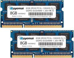 DDR3 1600 PC3-12800S 16GB rinkinys (2x8GB) RAM 8GB 2Rx8 204-pin Dimm CL11 1.35V Lapktop atminties modulio atnaujinimas