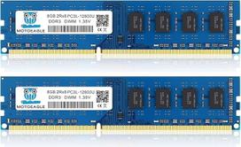DDR3L-1600 UDIMM 16GB rinkinys (2x8GB) PC3L 12800 8GB Unbuffered Non-ECC 1.35V CL11 2Rx8 DDR3 DDR3L 1600MHz Dual Rank 240-Pin Desktop Memory