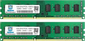 DDR3L 1600MHz UDIMM 8GB rinkinys (2x4GB) PC3 PC3L 12800U 4GB Non-ECC 1.35V CL11 2Rx8 Dual Rank 240-Pin staliniams kompiuteriams skirta atmintis