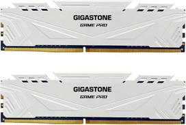 DDR4 OPERATYVIOJI ATMINTIS: GIGASTONE Game Pro 16GB (2x8GB) DDR4 3200MHz PC4-25600 CL16-18-18-40 Intel XMP 2.0 AMD Ryzen 1.35V UDIMM 288Pin Non-ECC Unbuffered Desktop High Performance Memory White