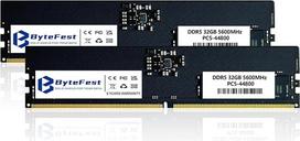 DDR5 RAM 64GB (2x32GB) 5600MHz PC5-44800 CL46 UDIMM 1.1V 288 kontaktų Stalinis kompiuteris Operatyviosios atminties modulio montavimas