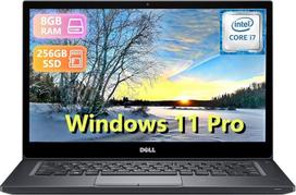 DELL Latitude 7480 verslo nešiojamasis kompiuteris, 14 colių FHD (1920x1080), "Intel Core i7-6600U", 8GB RAM, 256GB SSD, JAV QWERTY klaviatūra, "Windows 11 Pro" (atnaujintas)