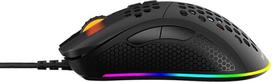 DELTACO GAMING -Pelė Ultralight RGB pritaikoma, 7 programuojami mygtukai su programine įranga Žaidimų pelė 70g DPI/PPP 400/800/1200/1600/3200/6400, "Windows 7/8/10", apklausos dažnis 1000Hz, juoda