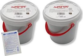 DEWEPRO rinkinys: "Sanit Lubricant" DVGW testuotas 3089-2 kibirėliai po 1000 ml - puikus tepalas visoms kištukinių movų jungtims montuoti, įskaitant 1 x Dewepro® viengubą šveitiklį
